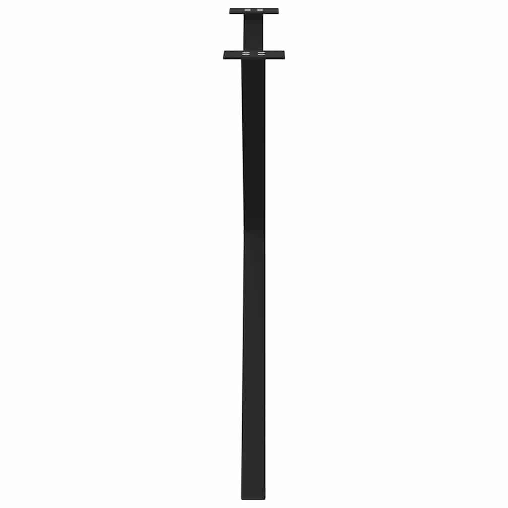Noge za blagovaonski stol u obliku slova X, 2 kom, crne, 90 x (72-73) cm, čelik