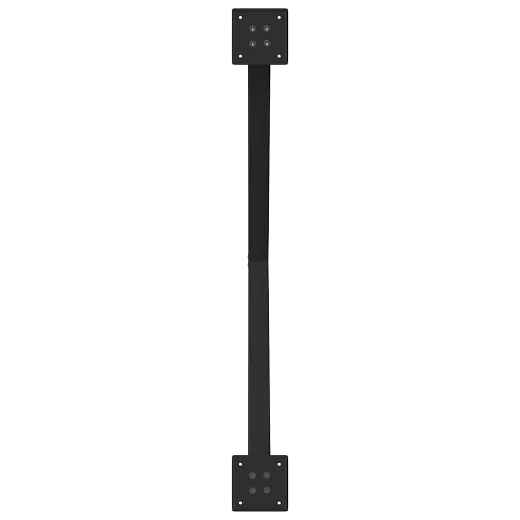 Noge za blagovaonski stol u obliku slova X, 2 kom, crne, 90 x (72-73) cm, čelik