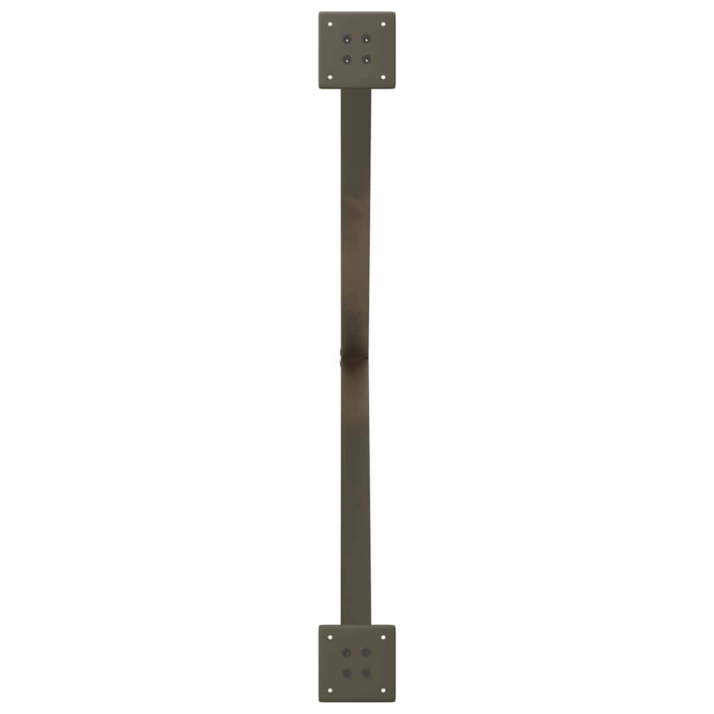 Noge za blagovaonski stol u obliku slova X, 2 kom, prirodni čelik, 90 x (72-73) cm, čelik