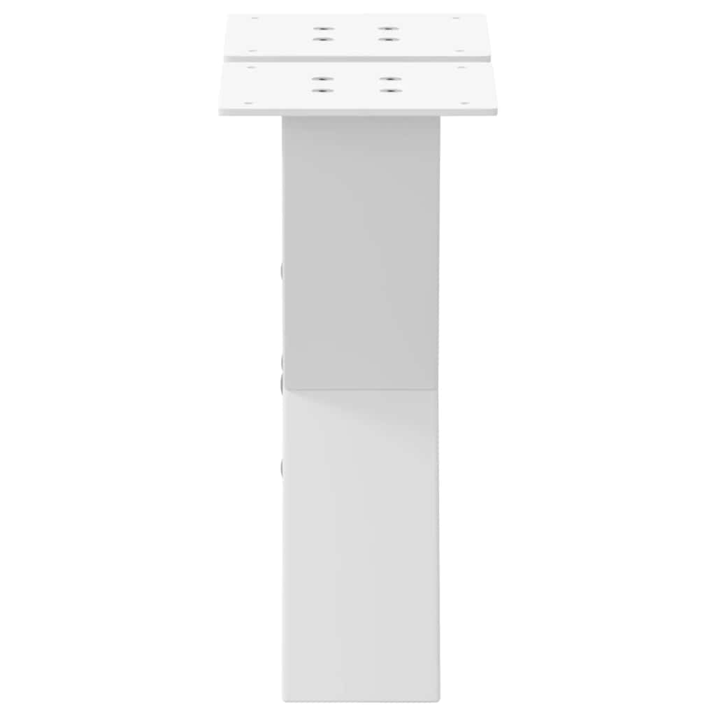Noge za klub stolić u obliku slova X, 2 kom, bijele, 30 x (30-31) cm, čelik