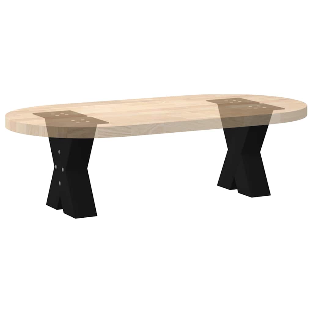 Noge za klub stolić u obliku slova X, 2 kom, crne, 40 x (30-31) cm, čelik