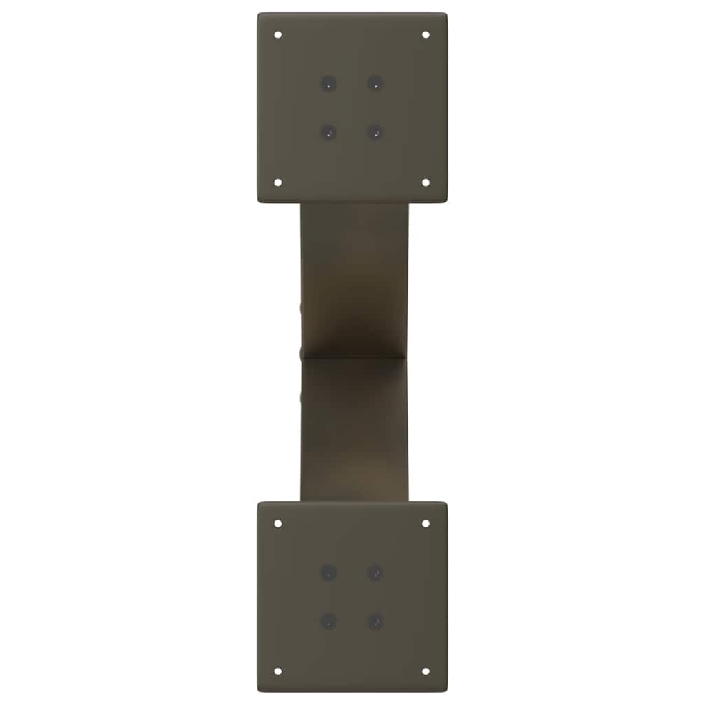 Noge za klub stolić u obliku slova X, 2 kom, prirodni čelik, 50 x (30-31) cm, čelik