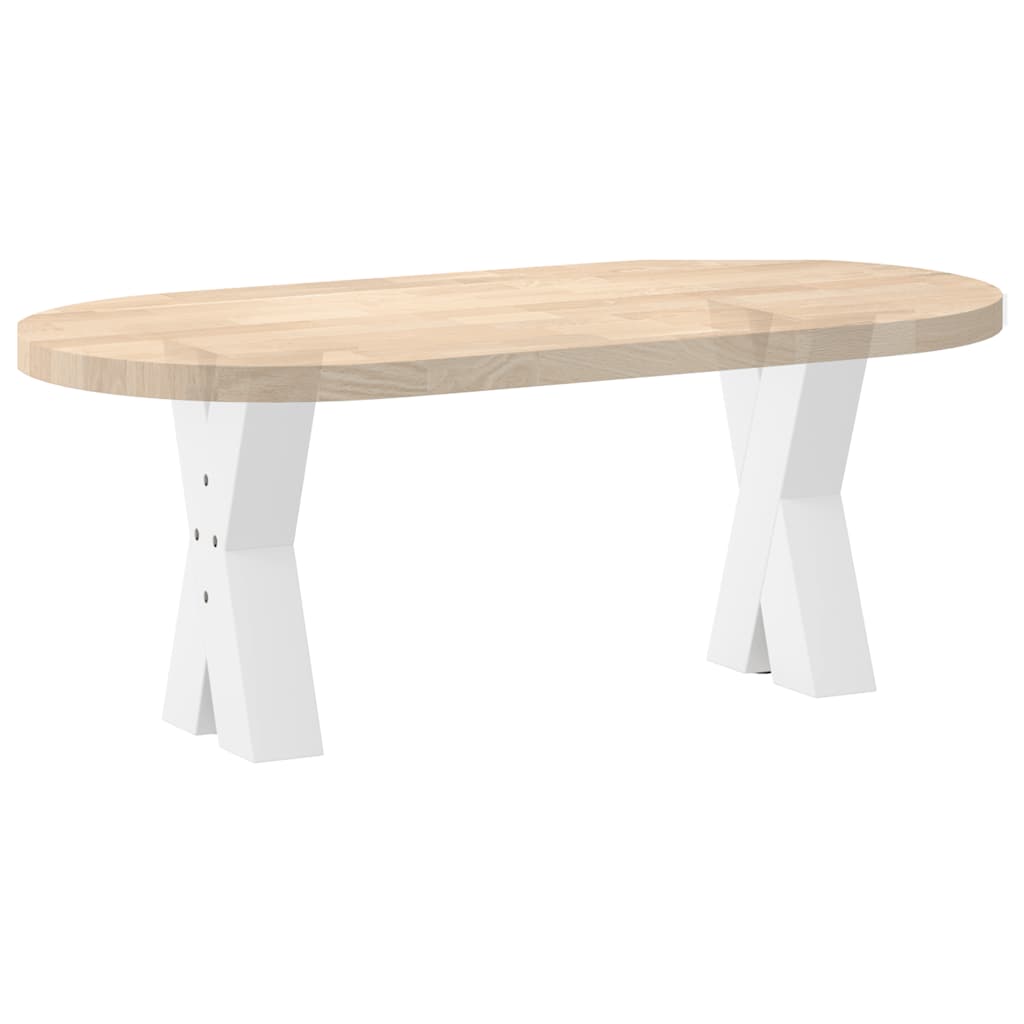 Noge za klub stolić u obliku slova X, 2 kom, bijele, 38 x (42-43) cm, čelik