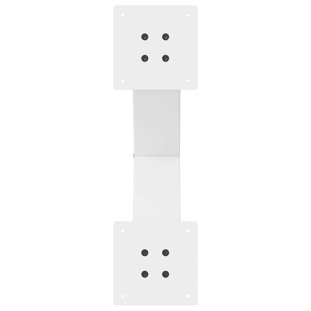 Noge za klub stolić u obliku slova X, 2 kom, bijele, 60 x (42-43) cm, čelik
