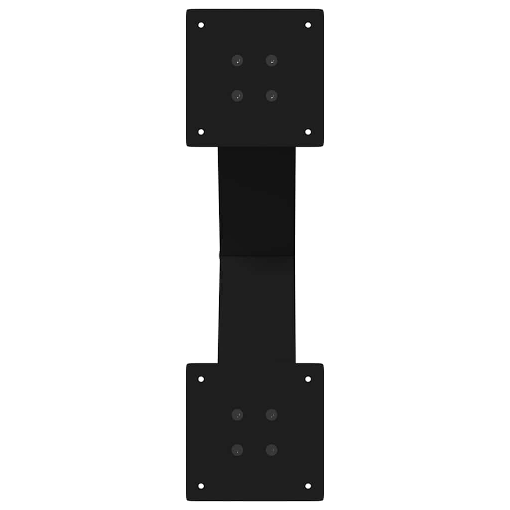 Noge za blagovaonski stol u obliku slova X, 2 kom, crne, 50 x (72-73) cm, čelik
