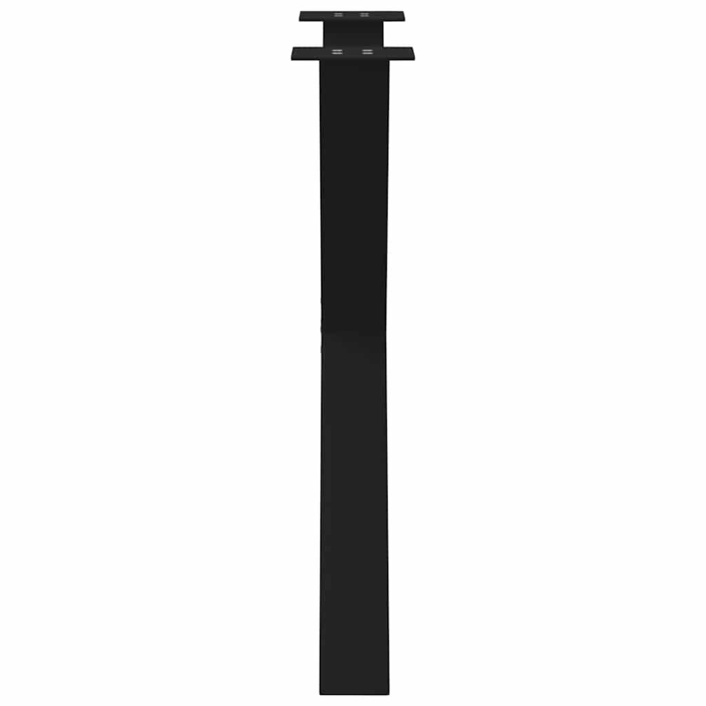 Noge za blagovaonski stol u obliku slova X, 2 kom, crne, 70 x (72-73) cm, čelik