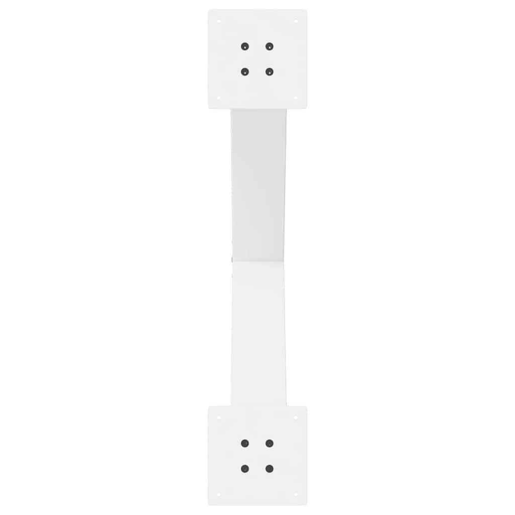Noge za blagovaonski stol X-oblik 2 kom Bijele 70 x (72-73) cm Čelik
