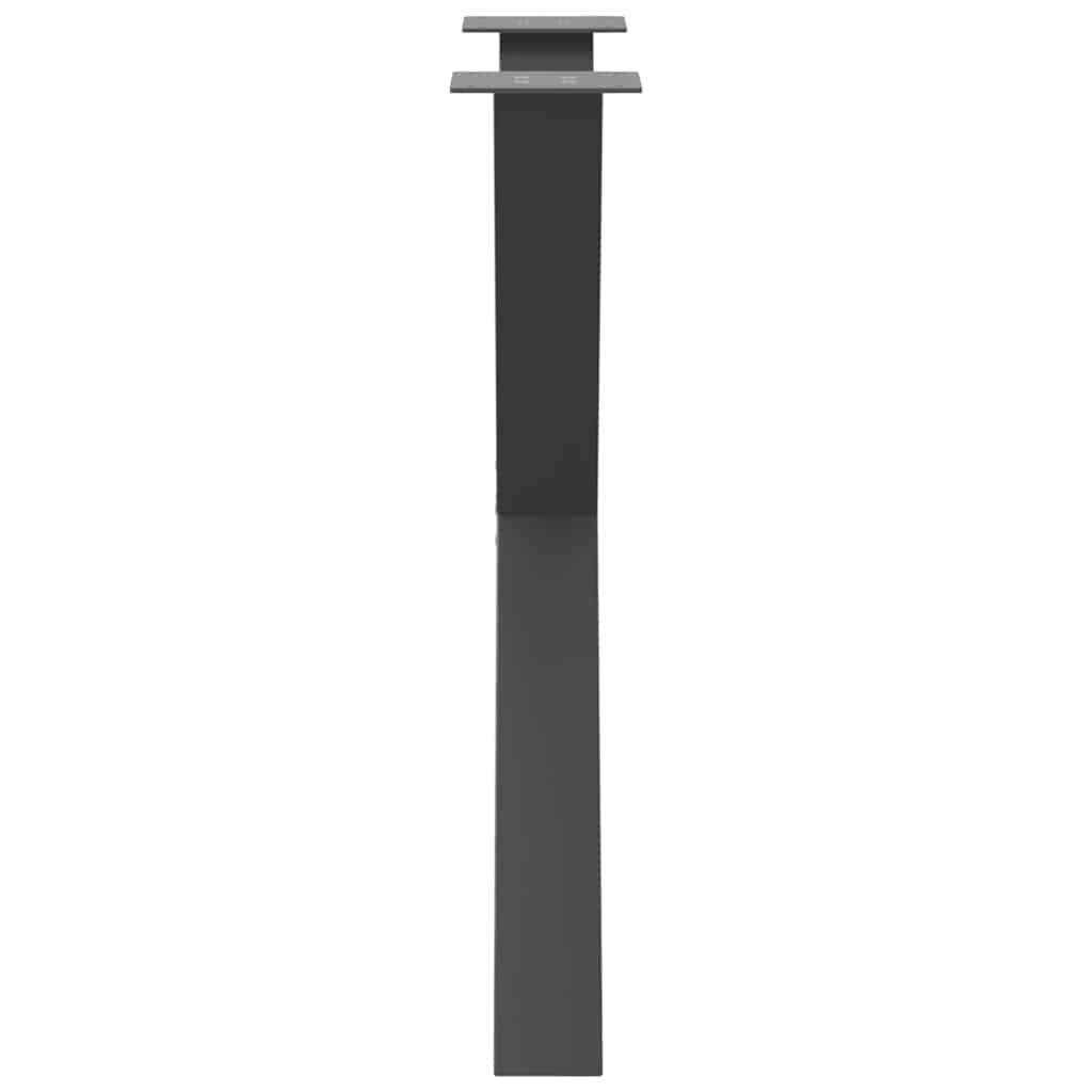Noge za blagovaonski stol u obliku slova X, 2 kom, antracit, 70 x (72-73) cm, čelik