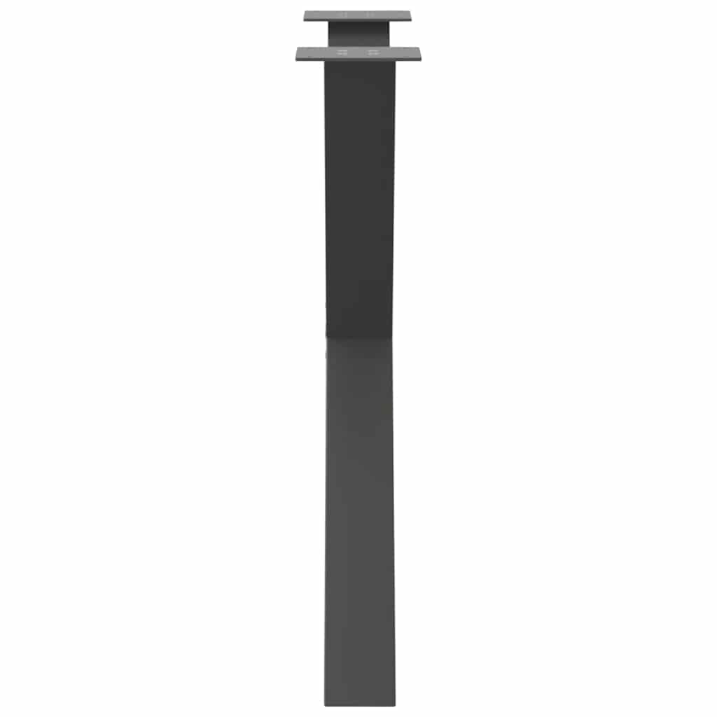 Noge za blagovaonski stol u obliku slova X, 3 kom, antracit, 70 x (72-73) cm, čelik