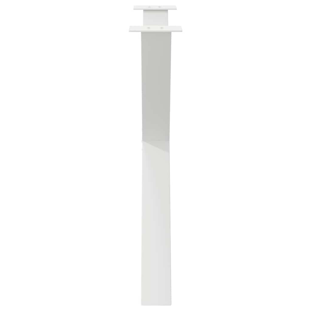 Noge za blagovaonski stol X-oblikovane 3 kom Bijele 90 x (72-73) cm Čelične