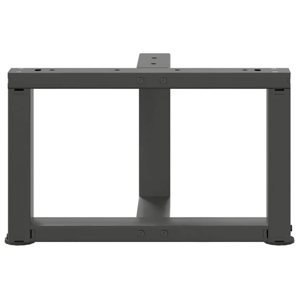 Noge za klub stolić T-oblika 2 kom antracit 40x25x(30-31) cm čelik