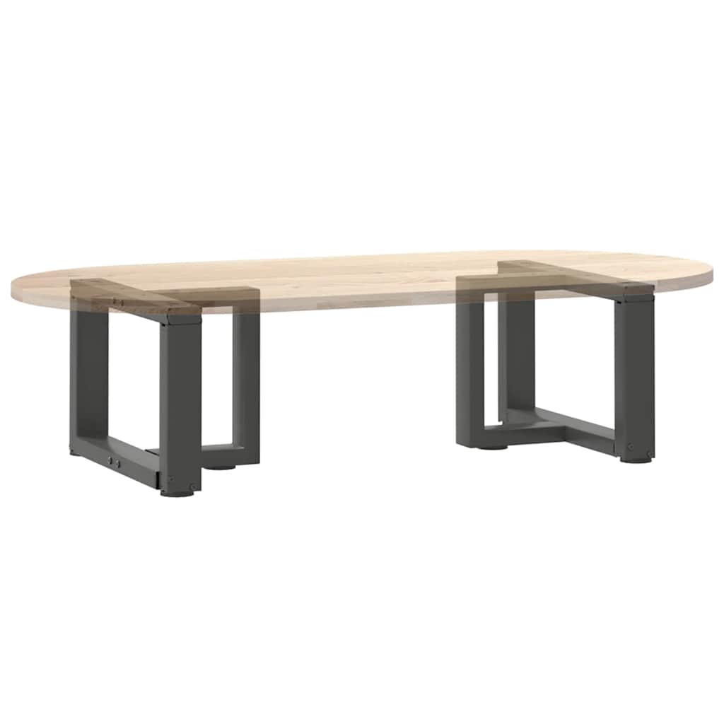 Noge za klub stolić T-oblika 2 kom antracit 40x25x(30-31) cm čelik