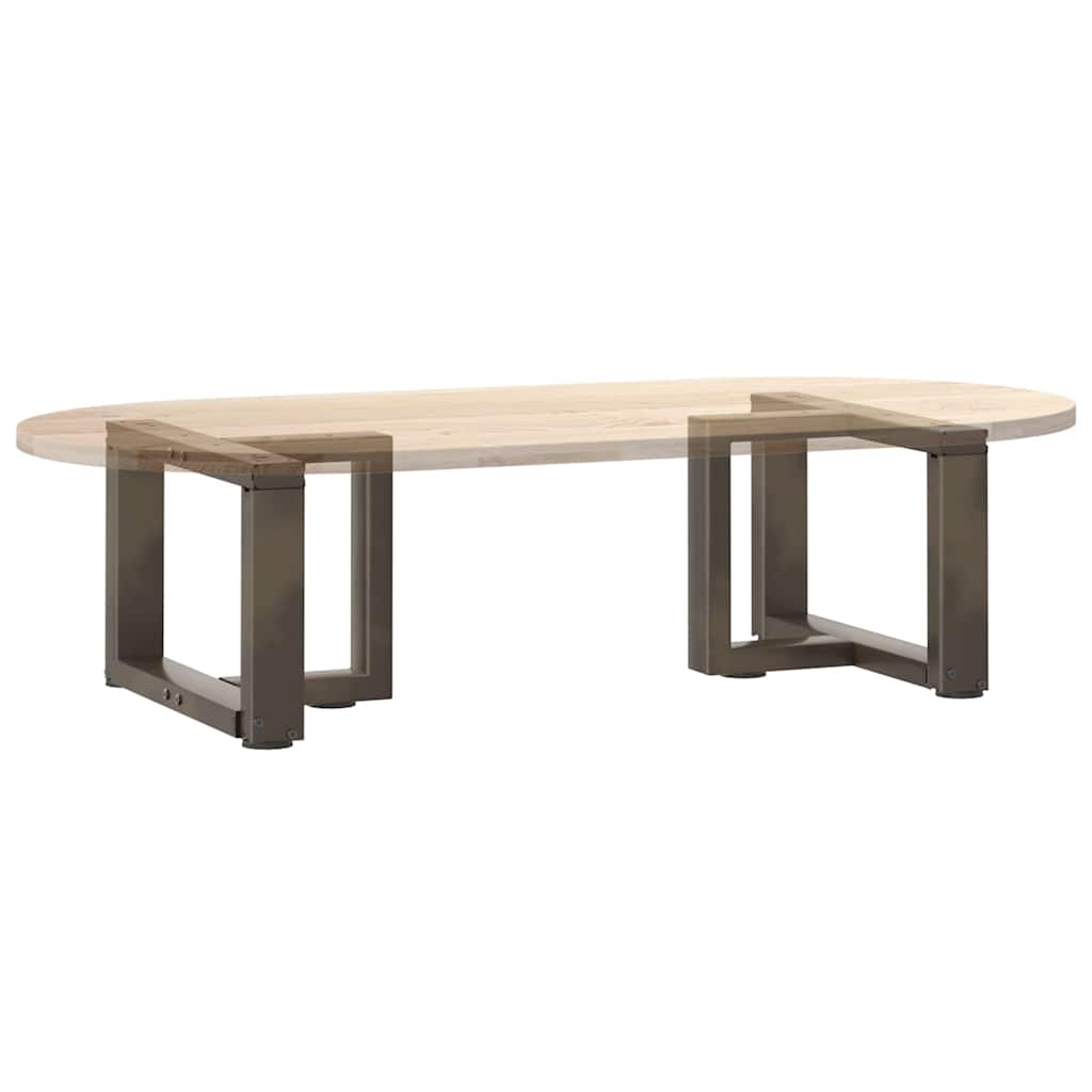 Noge za klub stolić T-oblika 2 kom Crne 40x25x(30-31) cm Čelik