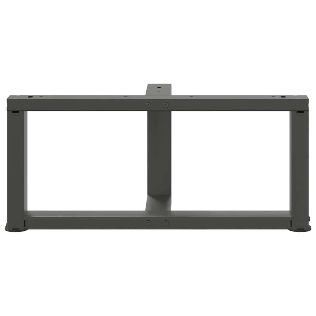 Noge za klub stolić T-oblika 2 kom antracit 70x25x(30-31) cm čelik