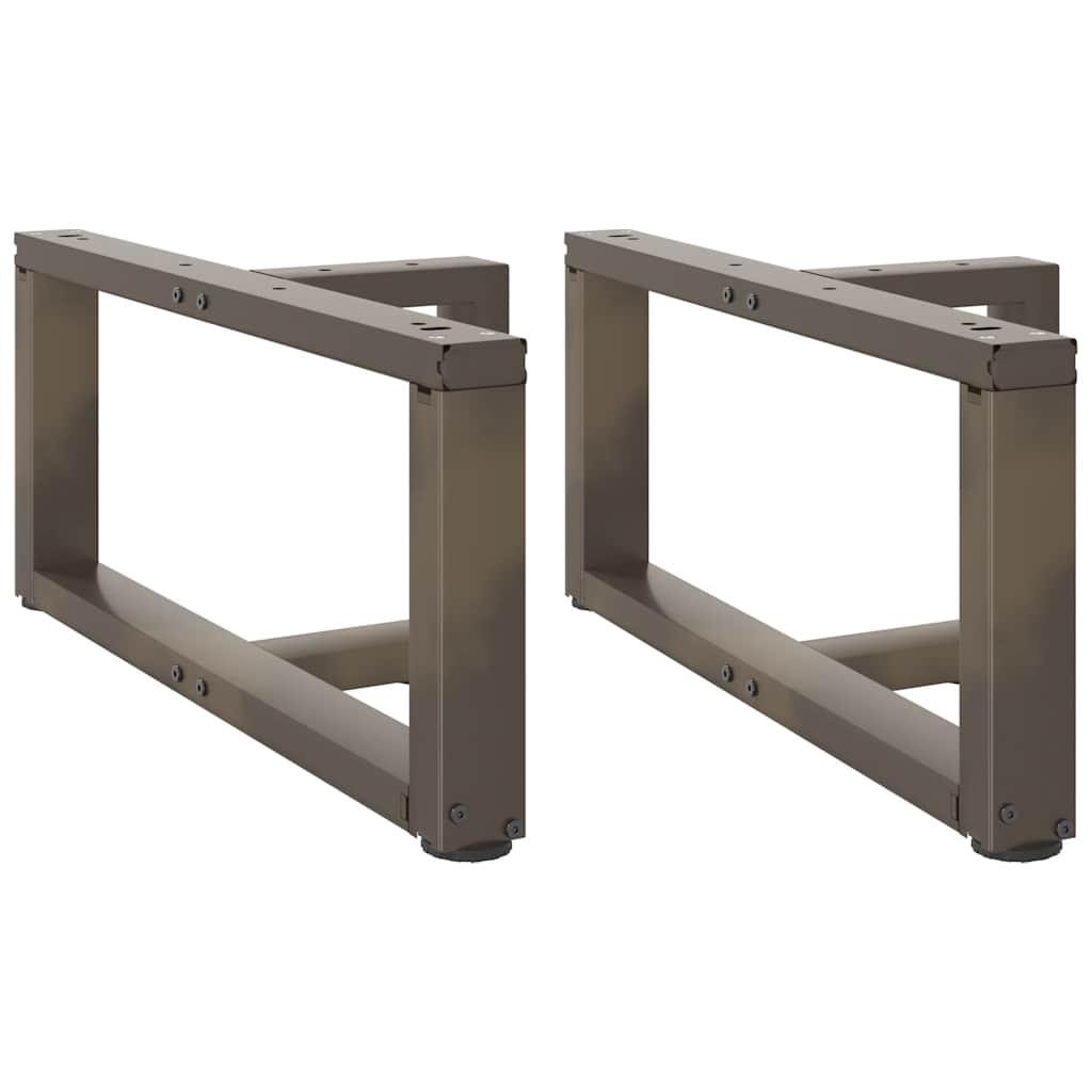 Noge za klub stolić T-oblika 2 kom Crne 70x25x(30-31) cm Čelik