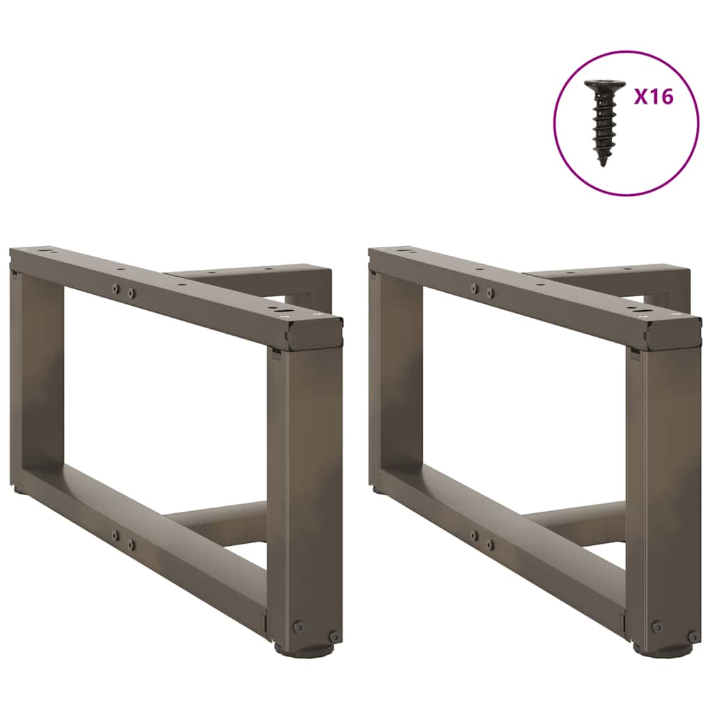 Noge za klub stolić T-oblika 2 kom Crne 70x25x(30-31) cm Čelik