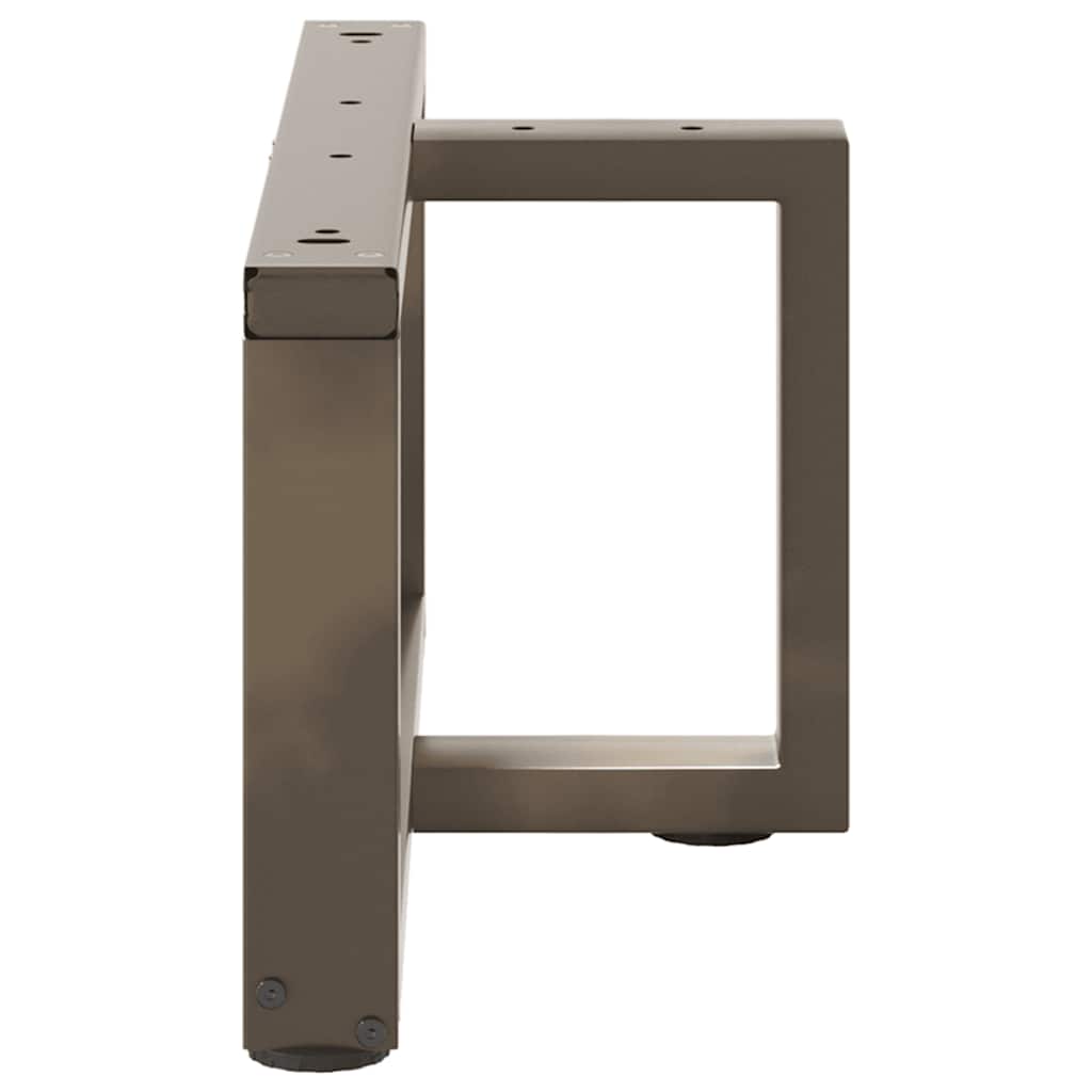Noge za klub stolić T-oblika 2 kom Crne 70x25x(30-31) cm Čelik