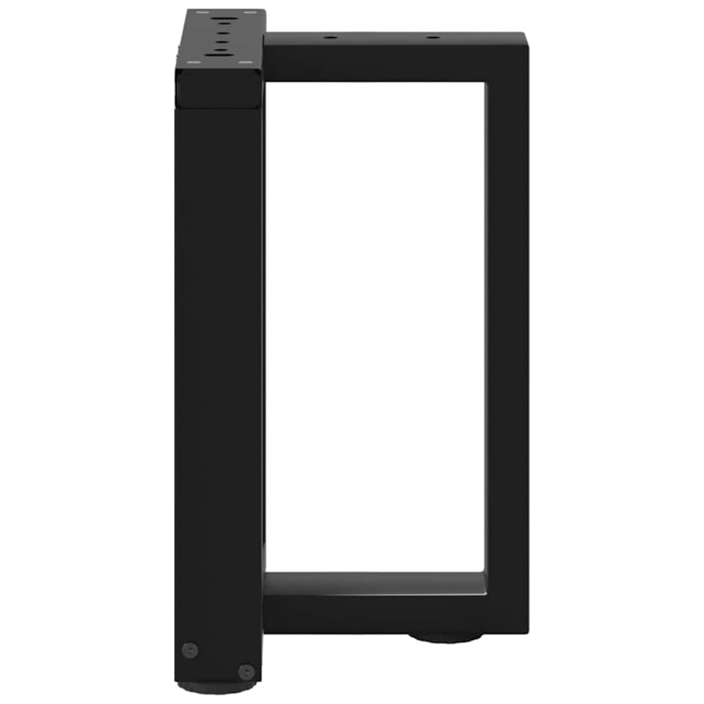 Noge za klub stolić T-oblika 2 kom Crne 38x25x(42-43) cm Čelik