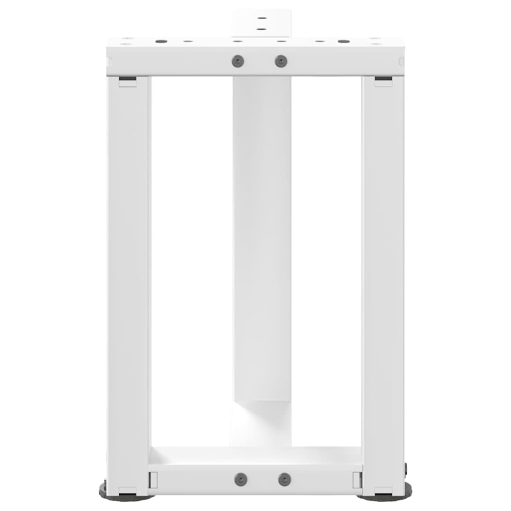 Noge za klub stolić T-oblika 2 kom Bijele 38x25x(42-43) cm Čelik