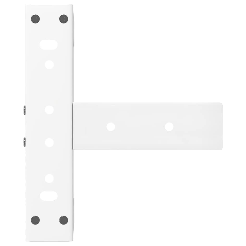 Noge za klub stolić T-oblika 2 kom Bijele 38x25x(42-43) cm Čelik