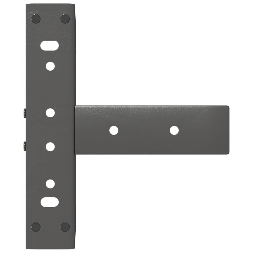 Noge za klub stolić T-oblika 2 kom antracit 38x25x(42-43) cm čelik