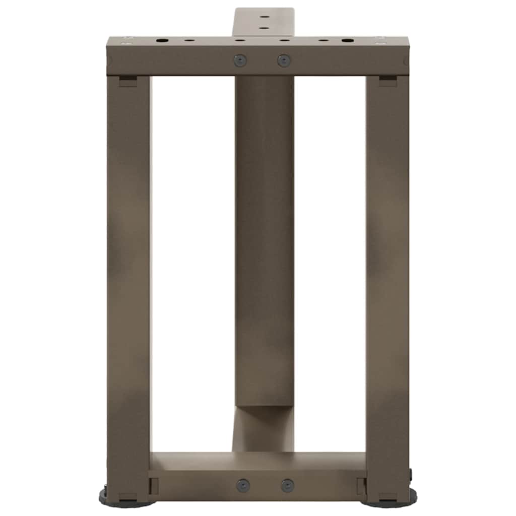 Noge za klub stolić T-oblika 2 kom Crne 38x25x(42-43) cm Čelik