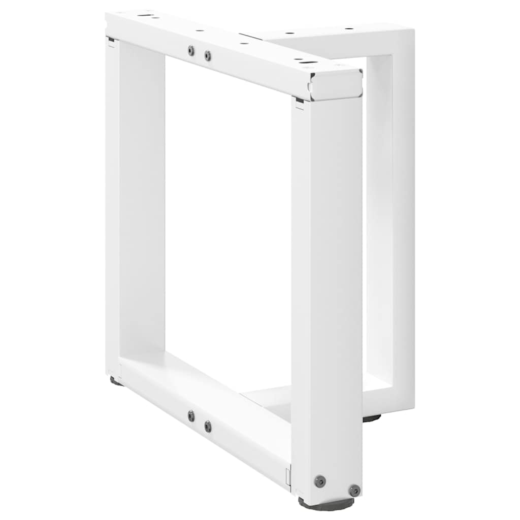 Noge za klub stolić T-oblika 2 kom Bijele 50x25x(42-43) cm Čelik
