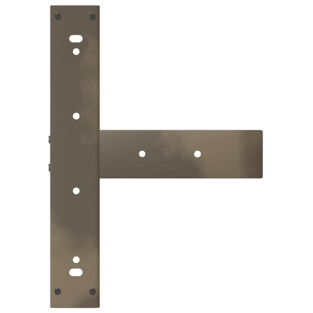 Noge za klub stolić T-oblika 2 kom Crne 50x25x(42-43) cm Čelik