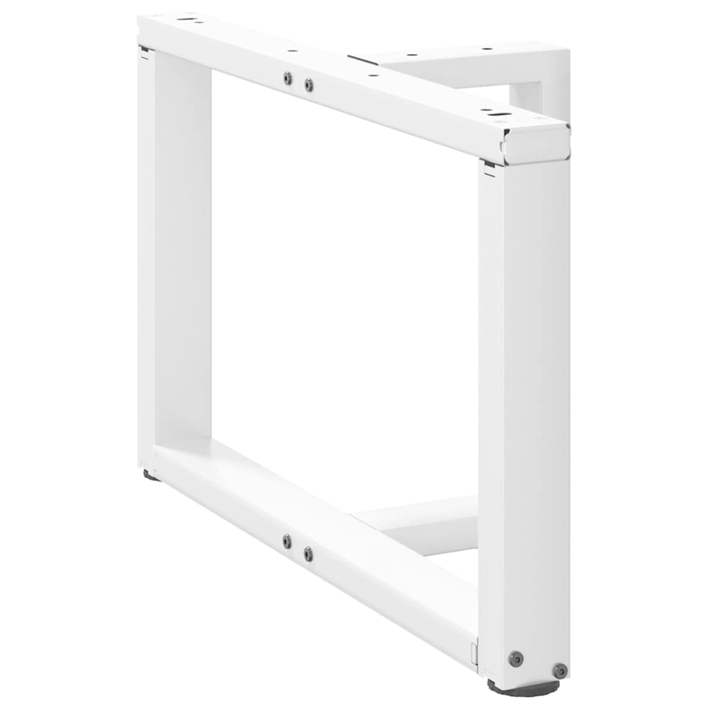 Noge za klub stolić T-oblika 2 kom Bijele 60x25x(42-43) cm Čelik