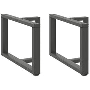 Noge za klub stolić T-oblika 2 kom antracit 60x25x(42-43) cm čelik