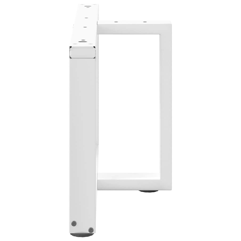 Noge za klub stolić T-oblika 2 kom Bijele 70x25x(42-43) cm Čelik