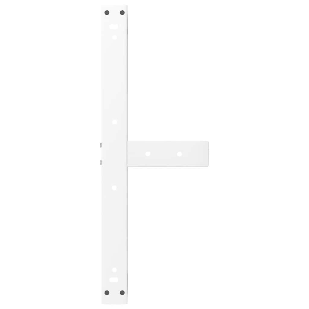 Noge za klub stolić T-oblika 2 kom Bijele 70x25x(42-43) cm Čelik