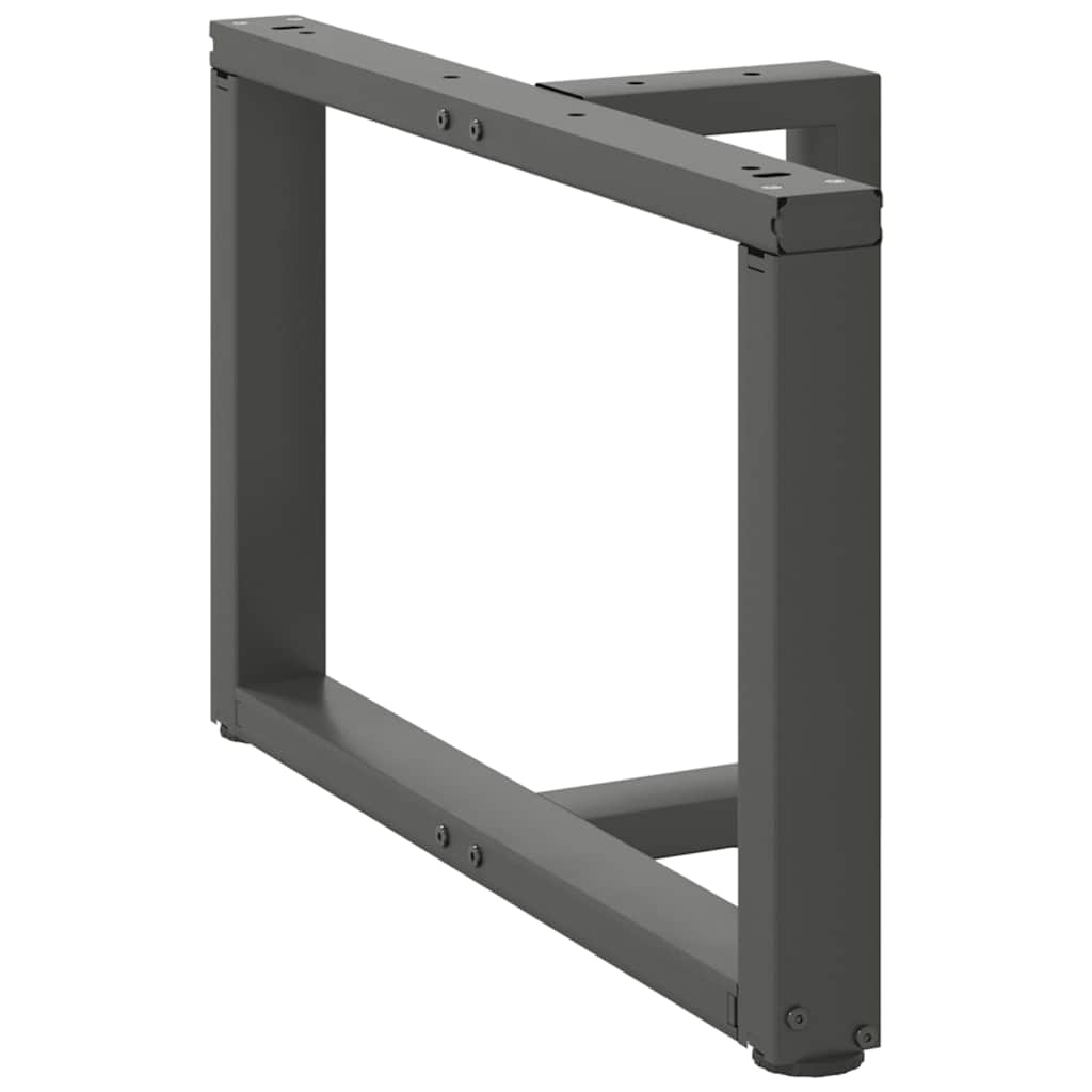 Noge za klub stolić T-oblika 2 kom antracit 70x25x(42-43) cm čelik
