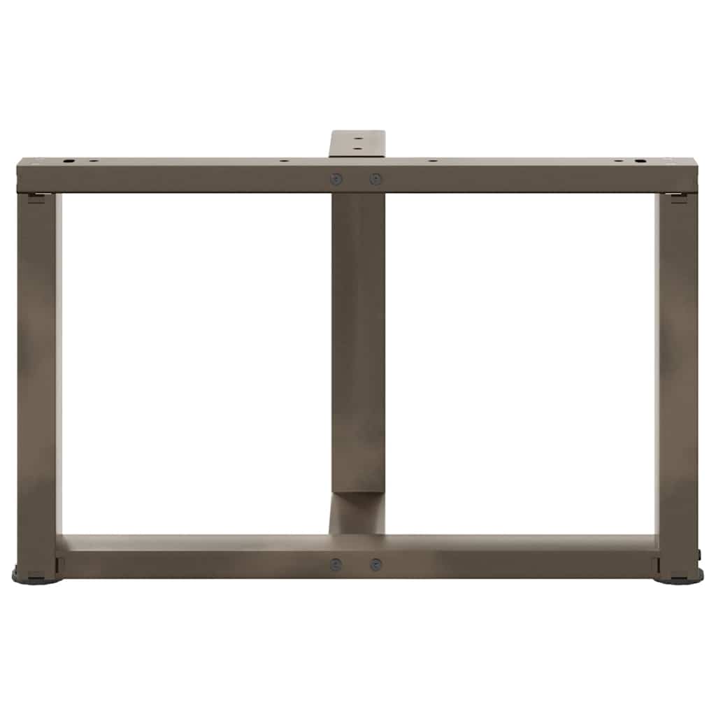 Noge za klub stolić T-oblika 2 kom Crne 70x25x(42-43) cm Čelik