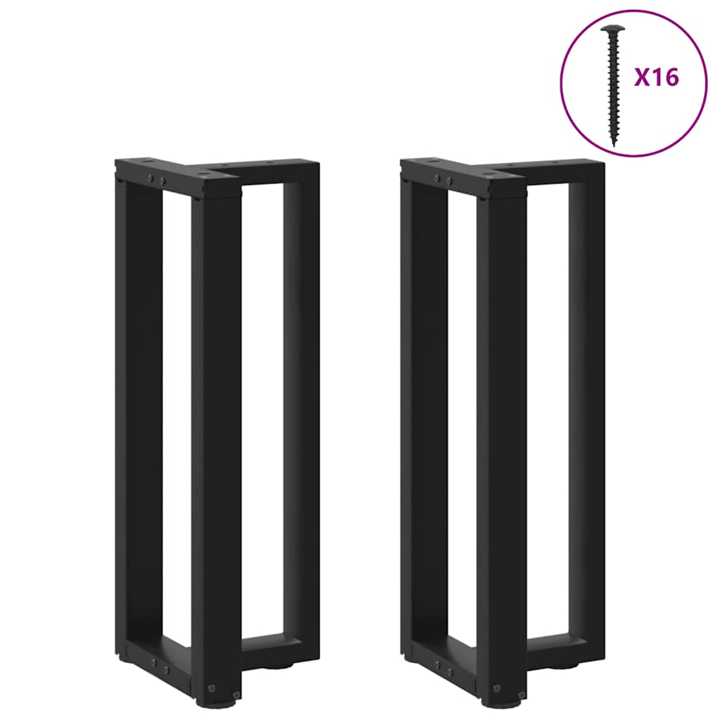 Noge za konzolni stol T-oblika 2 kom Crne 25x28x(72-73) cm Čelik