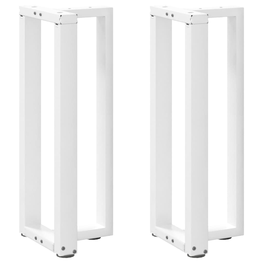 Noge za konzolni stol T-oblika 2 kom Bijele 25x28x(72-73) cm Čelik