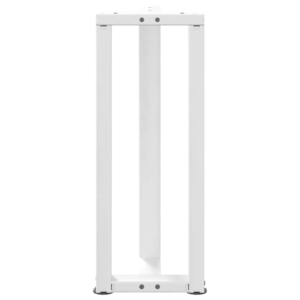 Noge za konzolni stol T-oblika 2 kom Bijele 25x28x(72-73) cm Čelik