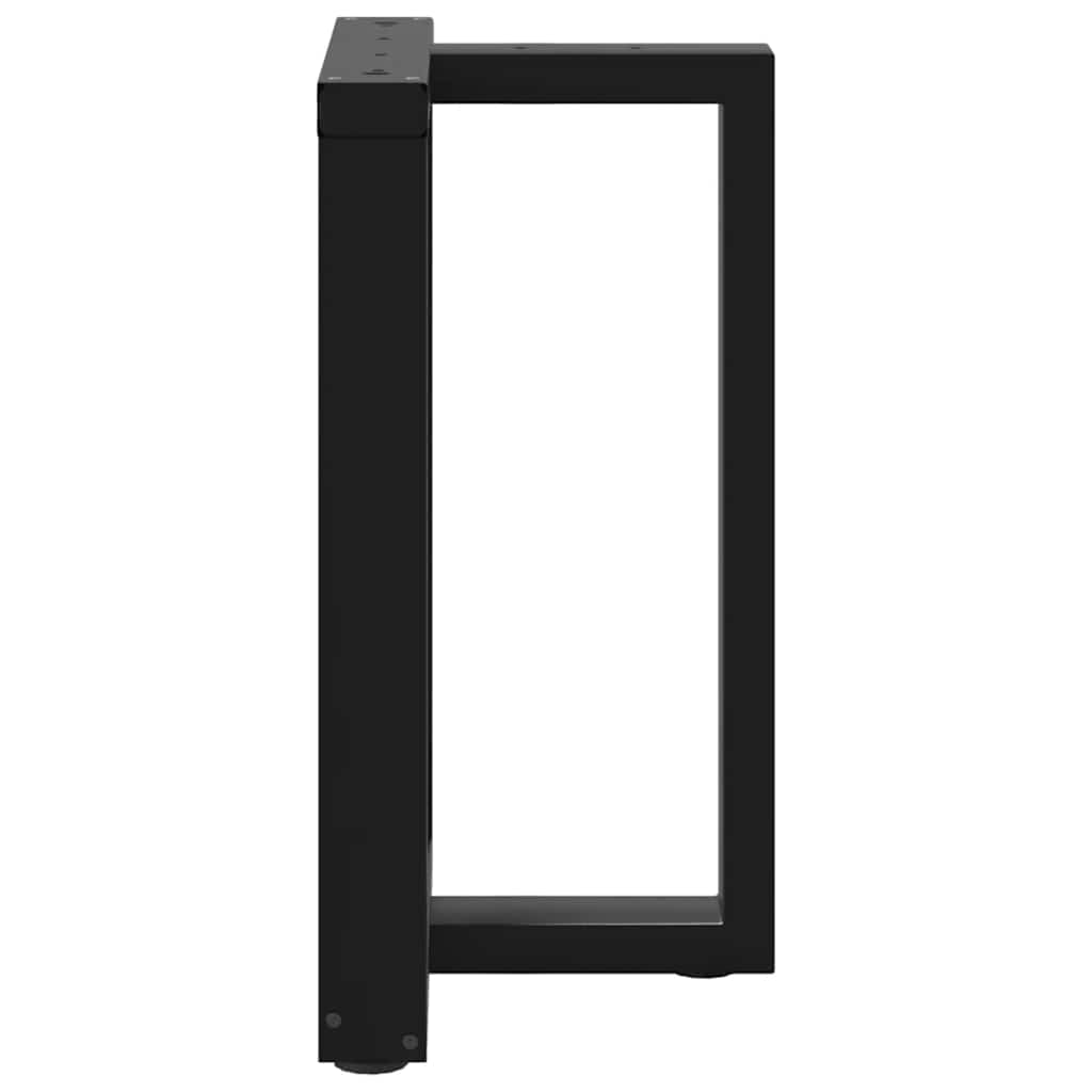 Noge za blagovaonski stol T-oblika 2 kom Crne 50x35x(72-73) cm Čelik