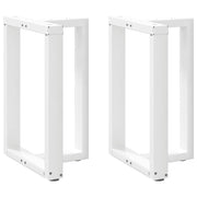 Noge za blagovaonski stol T-oblika 2 kom Bijele 50x35x(72-73) cm Čelik