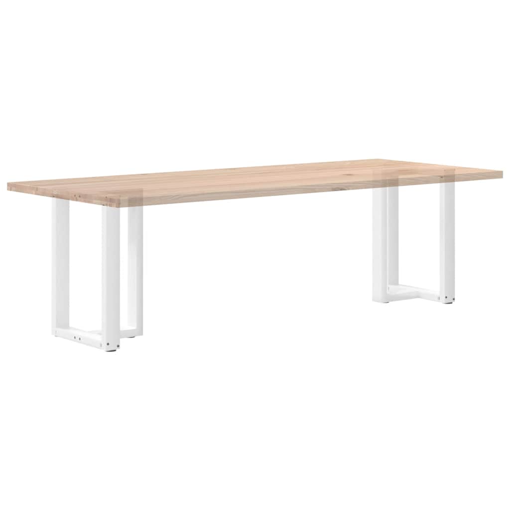 Noge za blagovaonski stol T-oblika 2 kom Bijele 60x35x(72-73) cm Čelik
