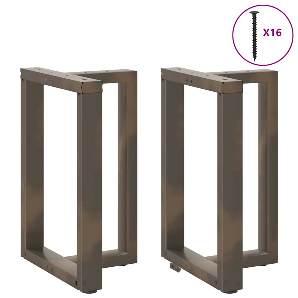 Noge za blagovaonski stol T-oblika 2 kom Crne 60x35x(72-73) cm Čelik