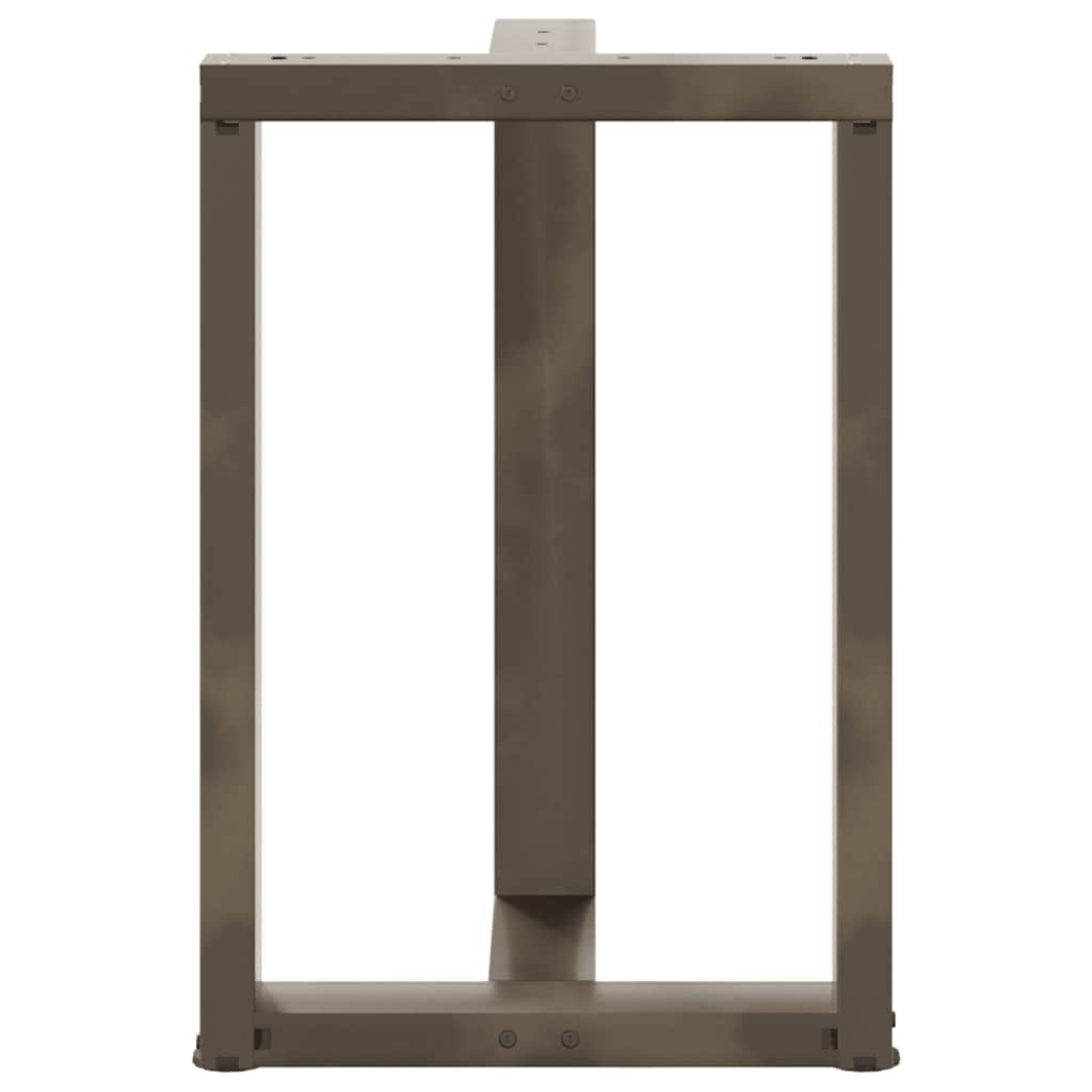 Noge za blagovaonski stol T-oblika 2 kom Crne 60x35x(72-73) cm Čelik