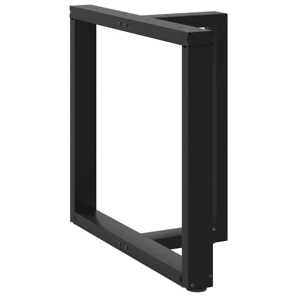 Noge za blagovaonski stol T-oblika 2 kom Crne 70x35x(72-73) cm Čelik