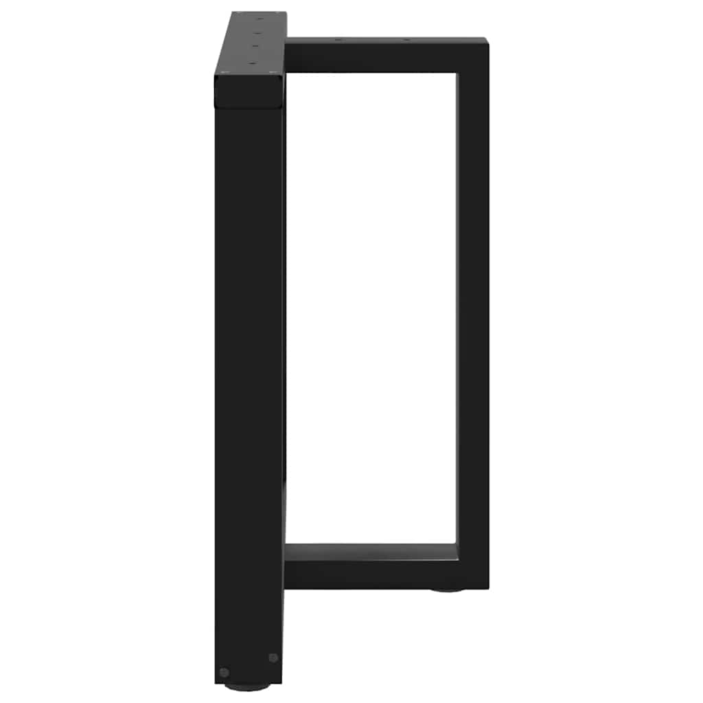 Noge za blagovaonski stol T-oblika 2 kom Crne 70x35x(72-73) cm Čelik