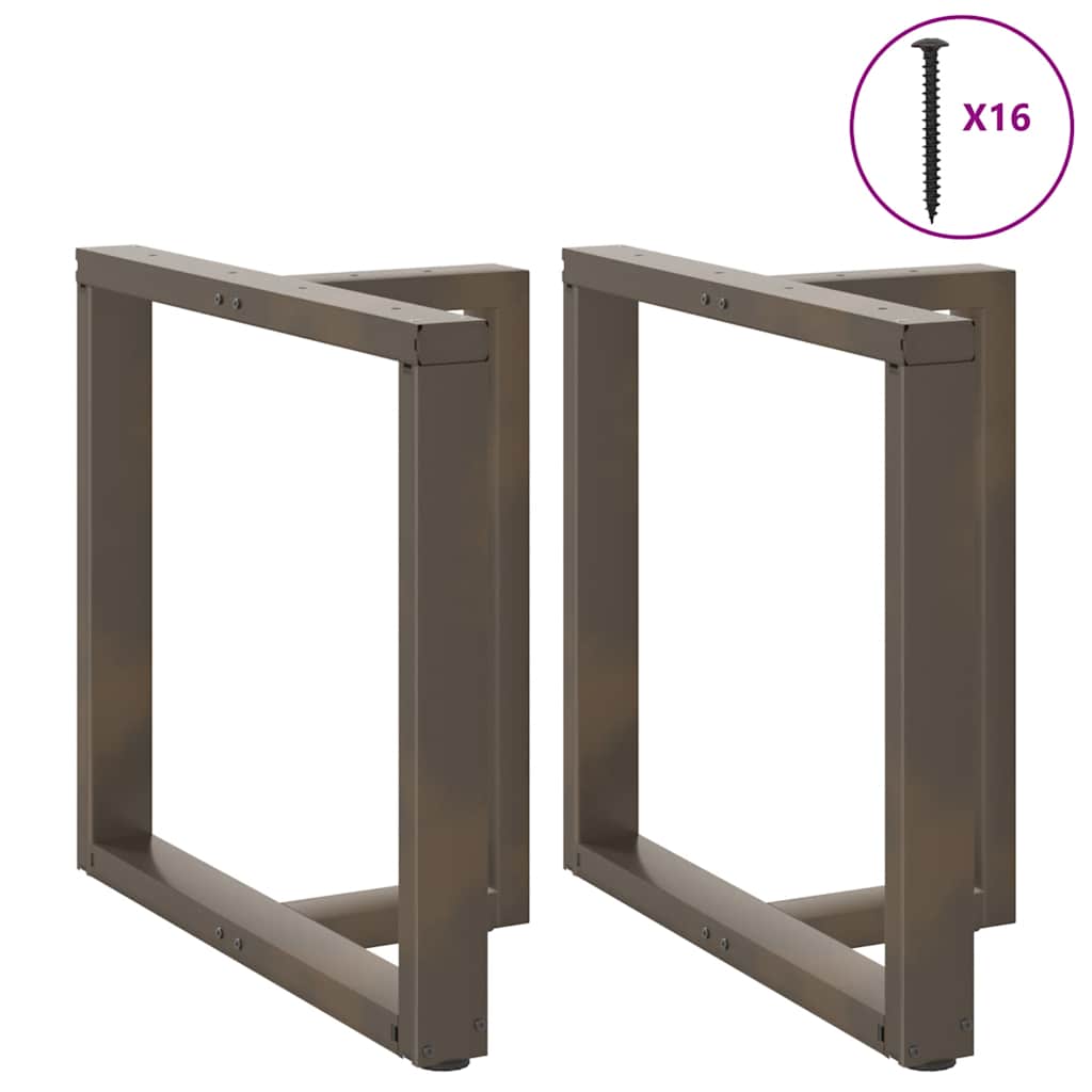 Noge za blagovaonski stol T-oblika 2 kom Crne 80x35x(72-73) cm Čelik