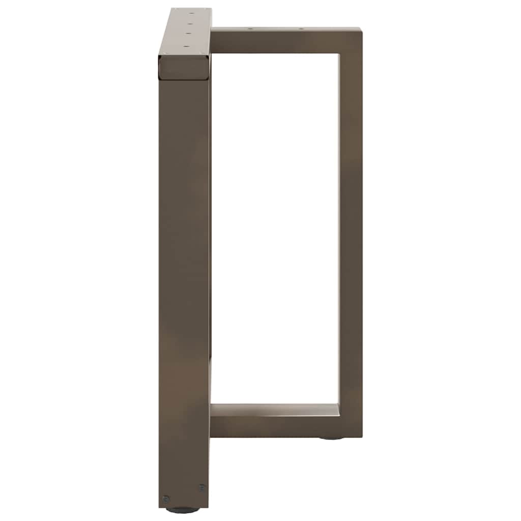 Noge za blagovaonski stol T-oblika 2 kom Crne 80x35x(72-73) cm Čelik