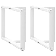 Noge za blagovaonski stol T-oblika 2 kom Bijele 90x35x(72-73) cm Čelik