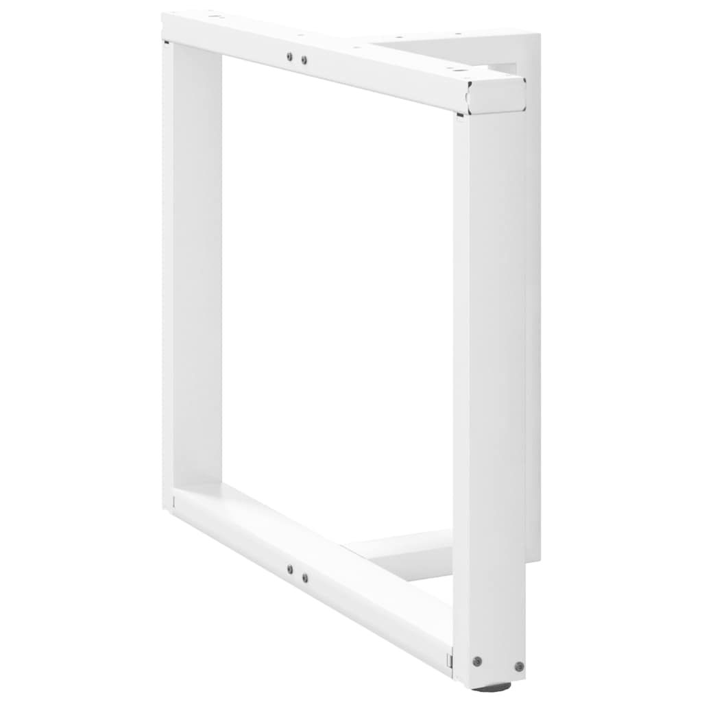 Noge za blagovaonski stol T-oblika 2 kom Bijele 90x35x(72-73) cm Čelik