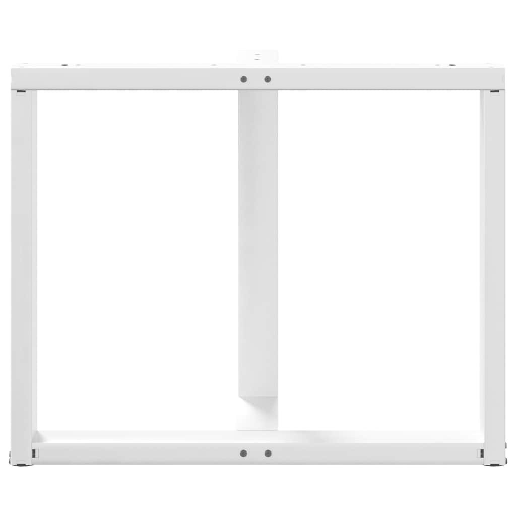 Noge za blagovaonski stol T-oblika 2 kom Bijele 90x35x(72-73) cm Čelik