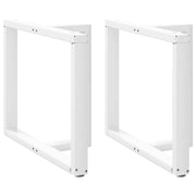 Noge za blagovaonski stol T-oblika 2 kom Bijele 100x35x(72-73) cm Čelik